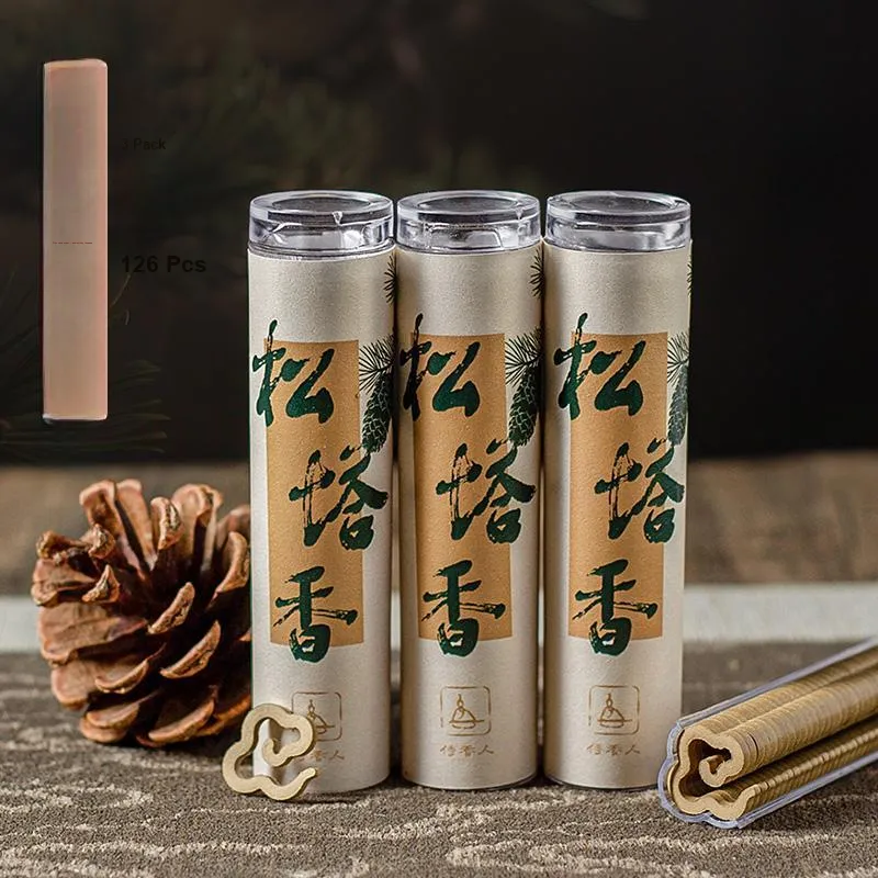 Waiters Natural Pine Cone Scent Non Sticky Incense 42 Tablets-14