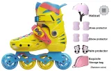 Fallen Leaves Yellow+Helmet+Protective Gear Set (Random)