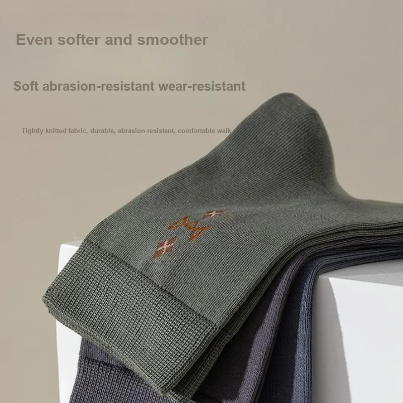 MIIOW Mid Calf Socks Men's 5 Pack-4