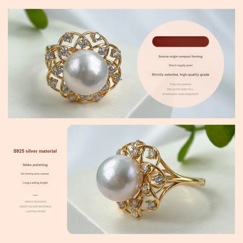 PEARL QUEEN Freshwater Pearl Rings Women's-2