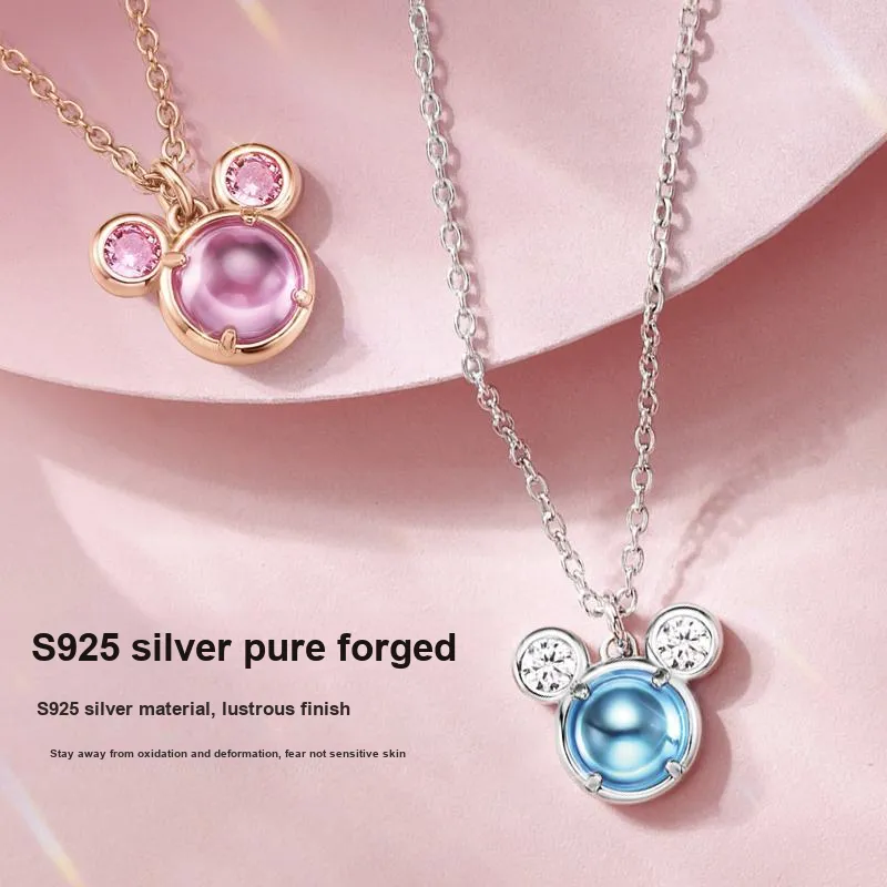 Disney Magic Colors Series S925 Silver Necklaces Women's-49