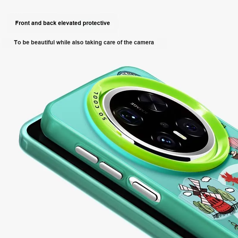 Marsfield Acrylic Material Magnetic Case Freedom Travel Phone Cases Compatibility Huawei Mate 70/60/50 Pro-3