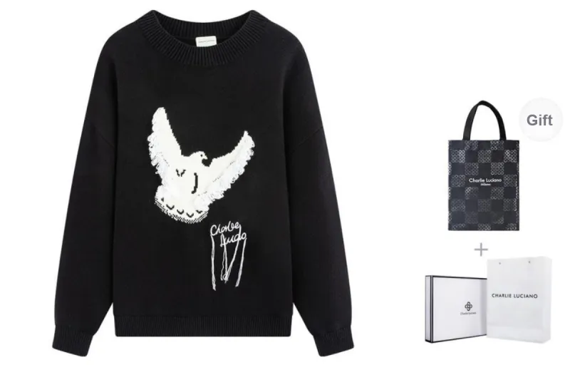 Charlie Luciano Sweater Unisex Black-2