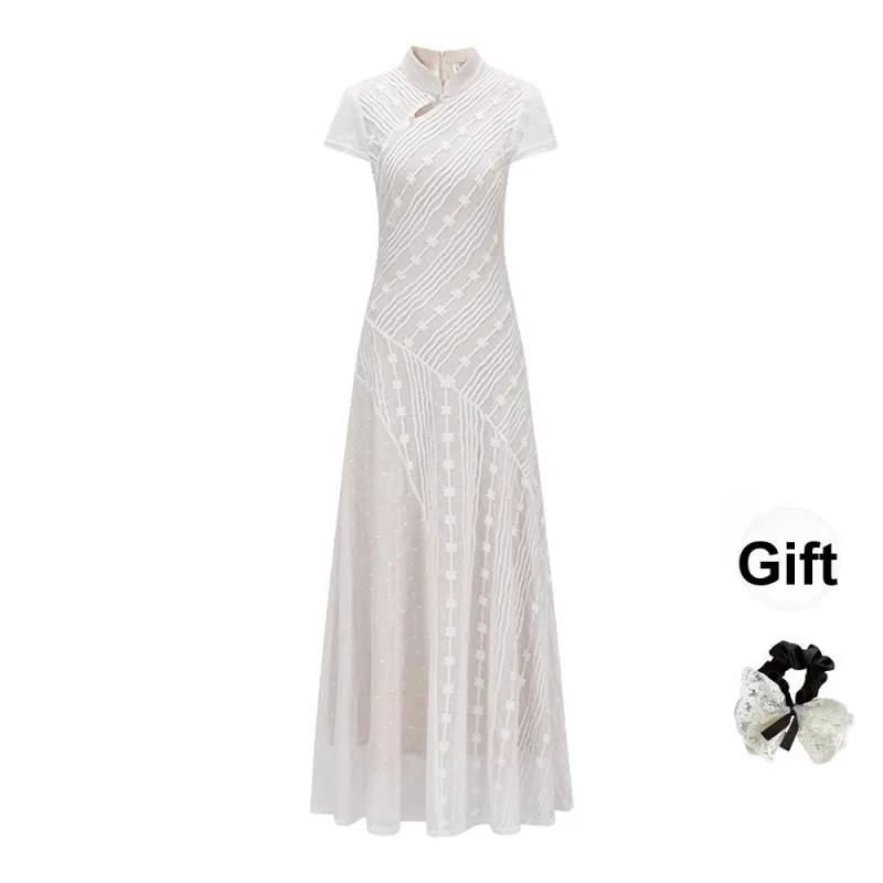 Fashion Short Sleeved Dress Women's-0