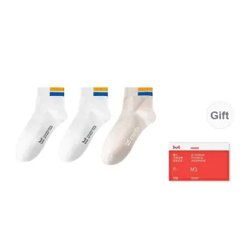 MIIOW Trend Party Series Ankle Socks Women's Shopping Bag 3 Pack