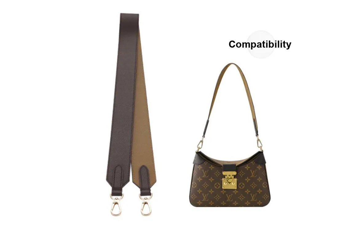 Lan Bao Fan Cow Leather Shoulder Straps Women's Brown