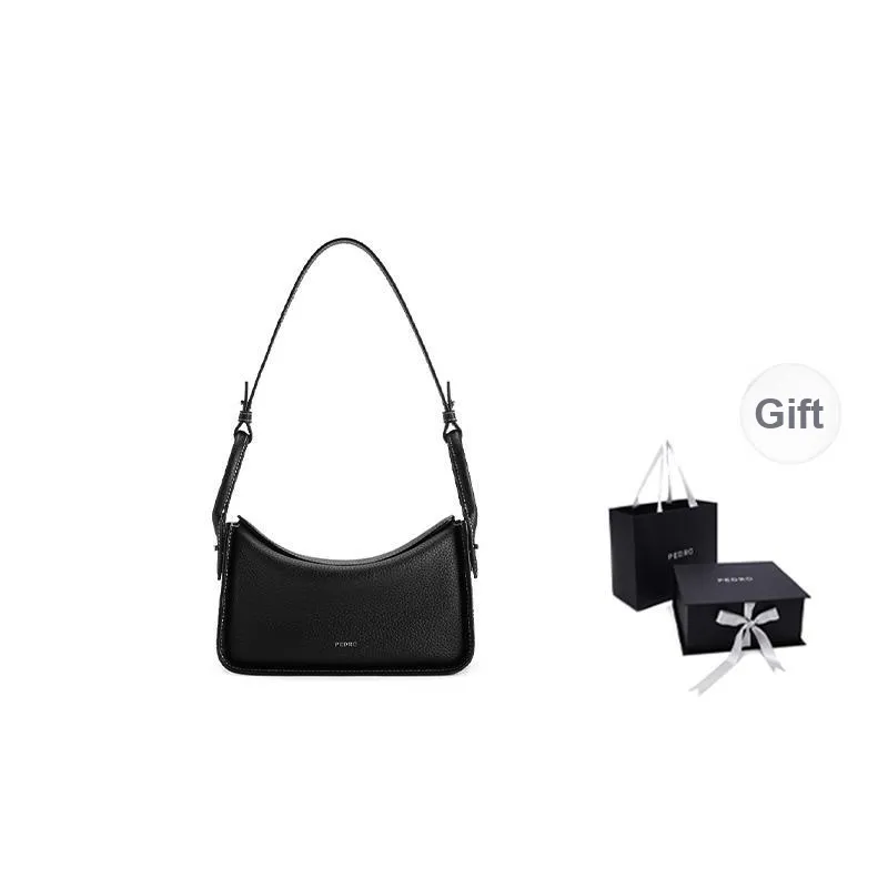 PEDRO Litchi Grain Top Grain Cow Leather Shoulder Bag Women's Multicolor-0