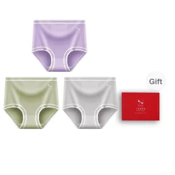 RED DRAGONFLY Cotton Panties Women's 3 Pack Gift Box Set