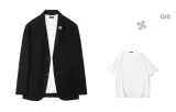 Black (Comes with White T-Shirt+Brooch)