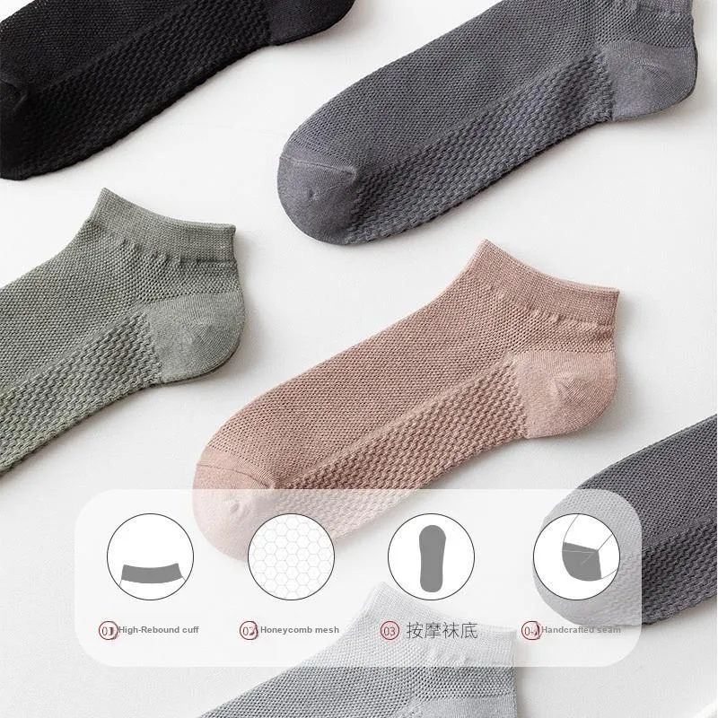 DAMOS·LOVE No Show Socks Men's Combo Set-6