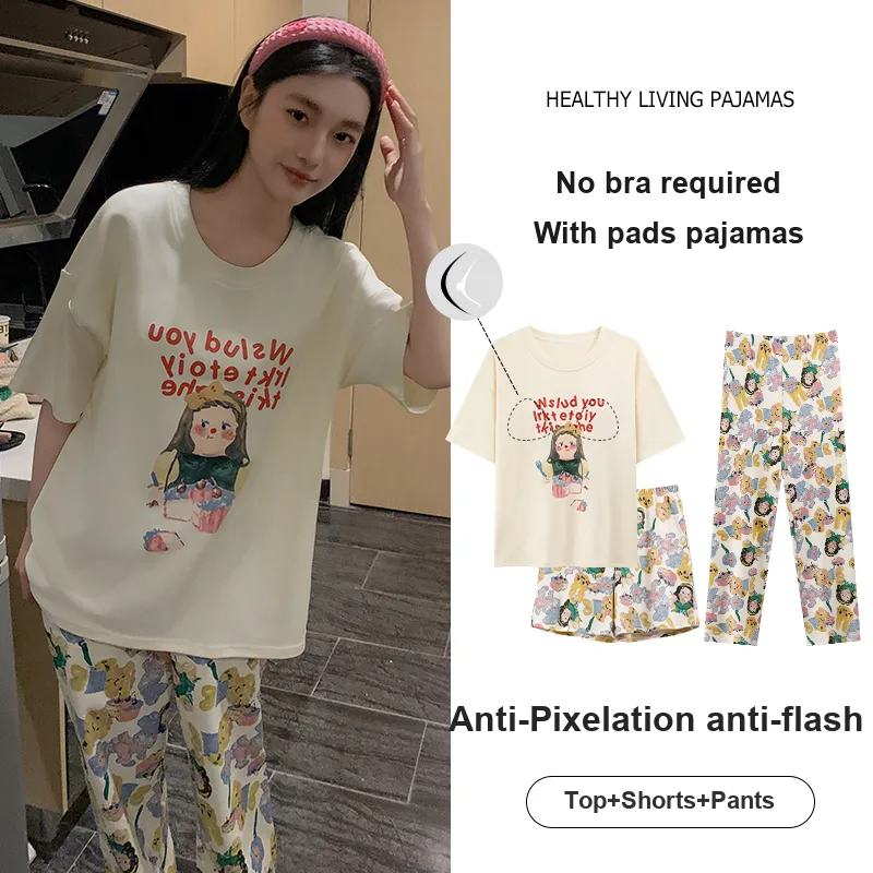 FENTENGCARE Pajama Set Women's Apricot-4