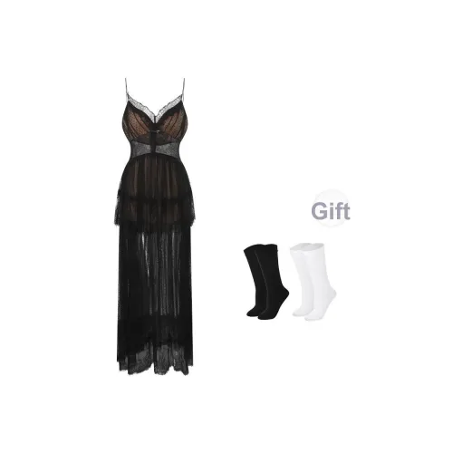 BSEVENI Черные Женские Слиплатья