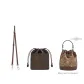Mini Bucket Bag Brown Silver-Tone Buckle+Brown Liner