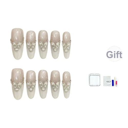 JINGCHANXUE [Сердце Желание] Ледяная прозрачность Ромб False Nail Овал Coquette Градиентный Кошачий глаз 16mm