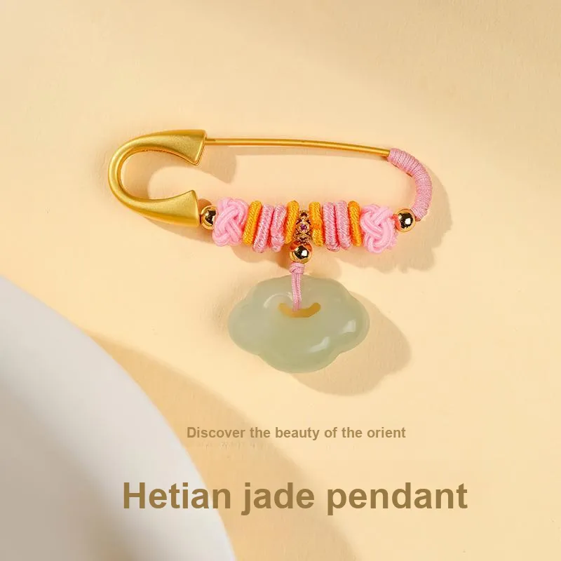 YINXIANGMOU Pendants Pale Greenish White Jade Unisex-4