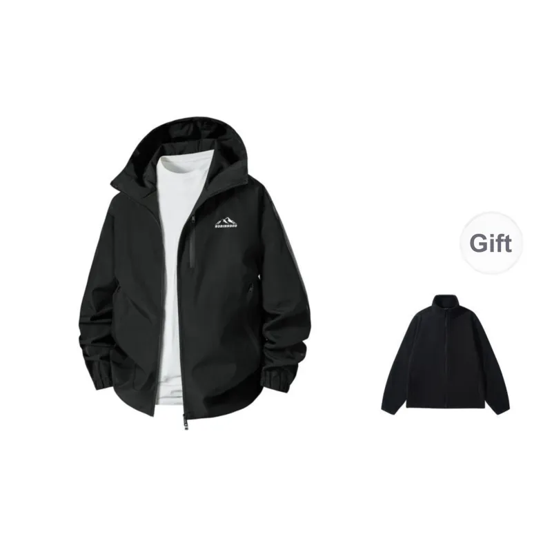 ROBINHOOD Water-Resistant Windproof Breathable Warm Water-Repellent Windbreaker Jacket Unisex-9