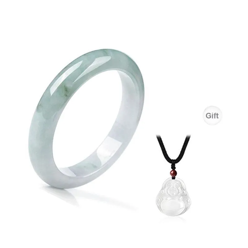 Xifeng Building Bean Type Jadeite Bangles Women's-1