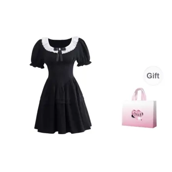 SKYA Short Sleeved Dresses Women's Black