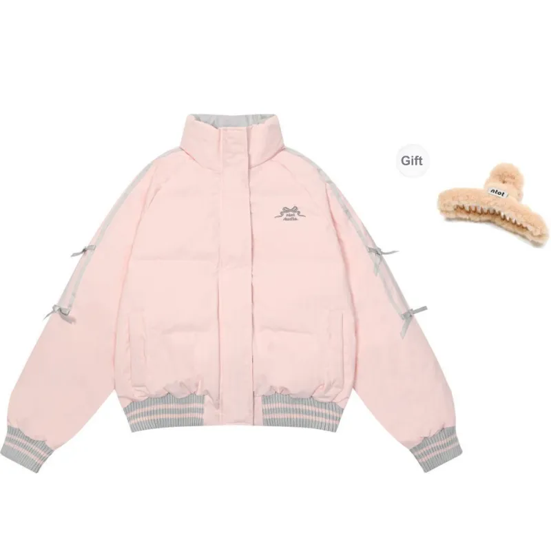 NTOT Puffer Jacket Women's Pink-0