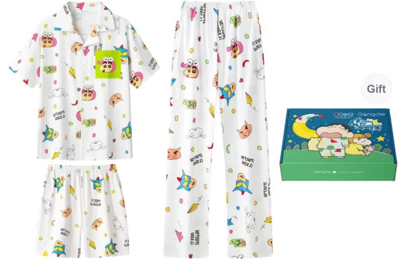 Gongdie x LABIXIAOXIN,LIANMINGKUAN Pajama Set Unisex Gift Box Set White-6