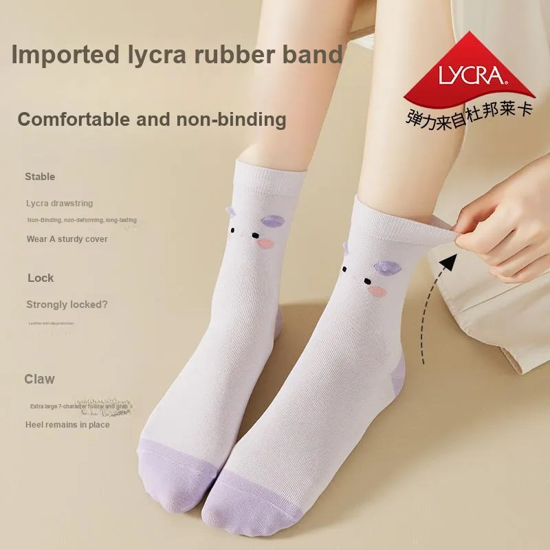 Caramella Mid Calf Socks Women's 5 Pack-9