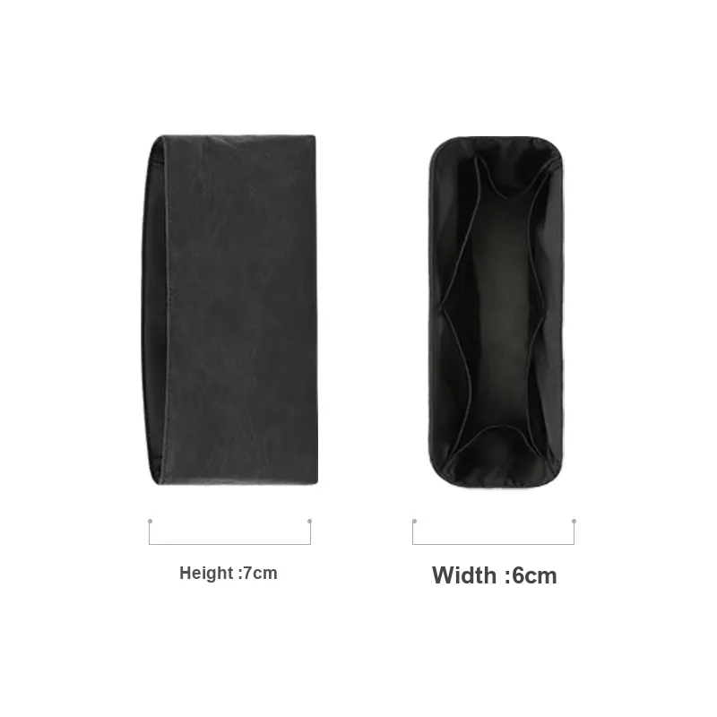 Tide DuPont Paper Storage Satin YSL Super Light Bag Accessory, Bag Insert Women's Black-3