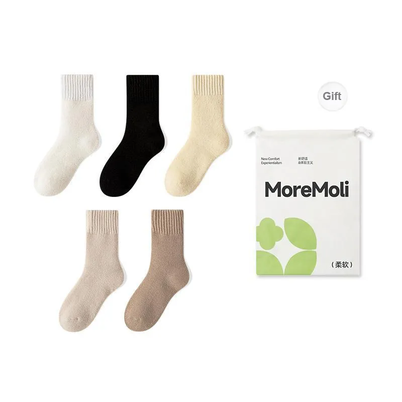 Moremoli Mid Calf Socks Women's 5 Pack-6