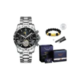 Silver[Premium Blue Box+Chinese Auspicious Animal Beaded Bracelet+Strap]