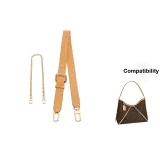 [2-Piece Set]Medium Size Decorative Chain+Underarm Shoulder Strap