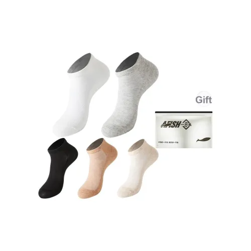 AFISH Низкие носки Женские Сумка для покупок 5 пар