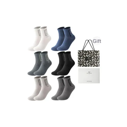 SEPTWOLVES Носки Crew Мужские упаковка из 6 пар в подарочной коробке