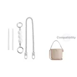 White Pearl Extender Chain 13.5cm+Decorative Chain 45cm[Includes Metal Protective Ring]
