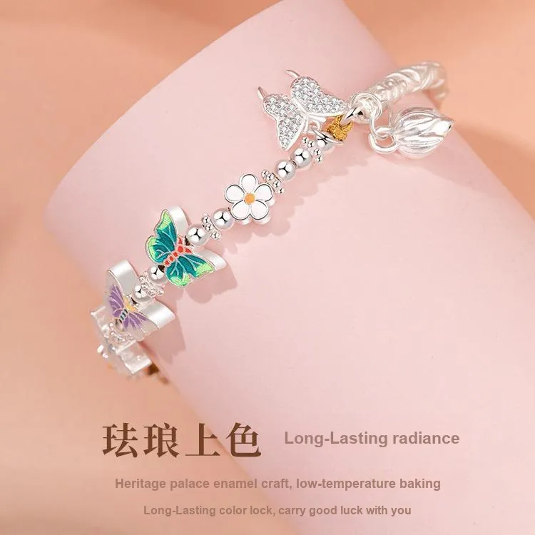 VIVIWELL 999 Fine Silver Bracelets Women's-5