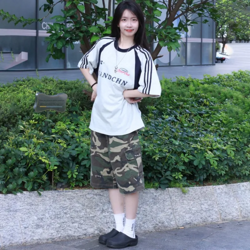 WELTER EXPERIMENT Cargo Shorts Unisex Camouflage-9