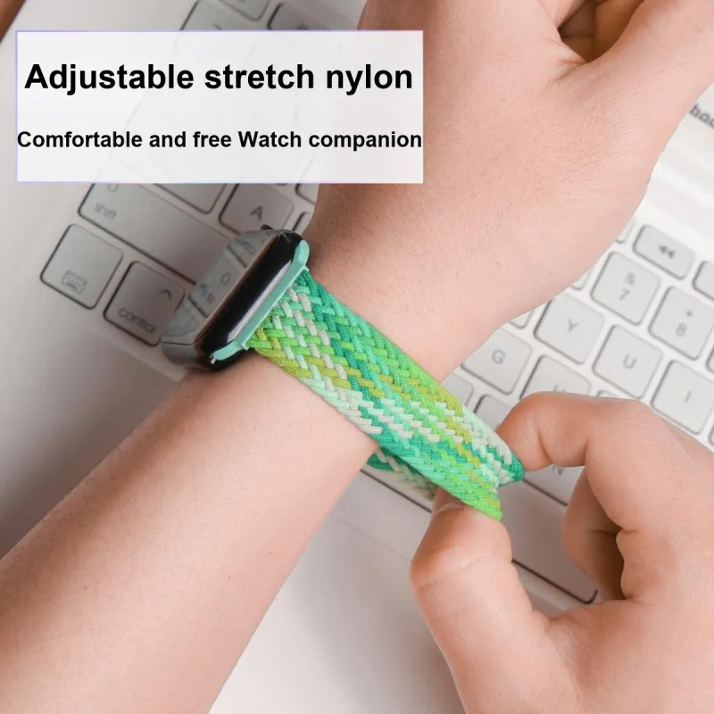 SHIRUI All Accessories Included Apple Compatibility Watch Band 38/408mm Canvas Material-2