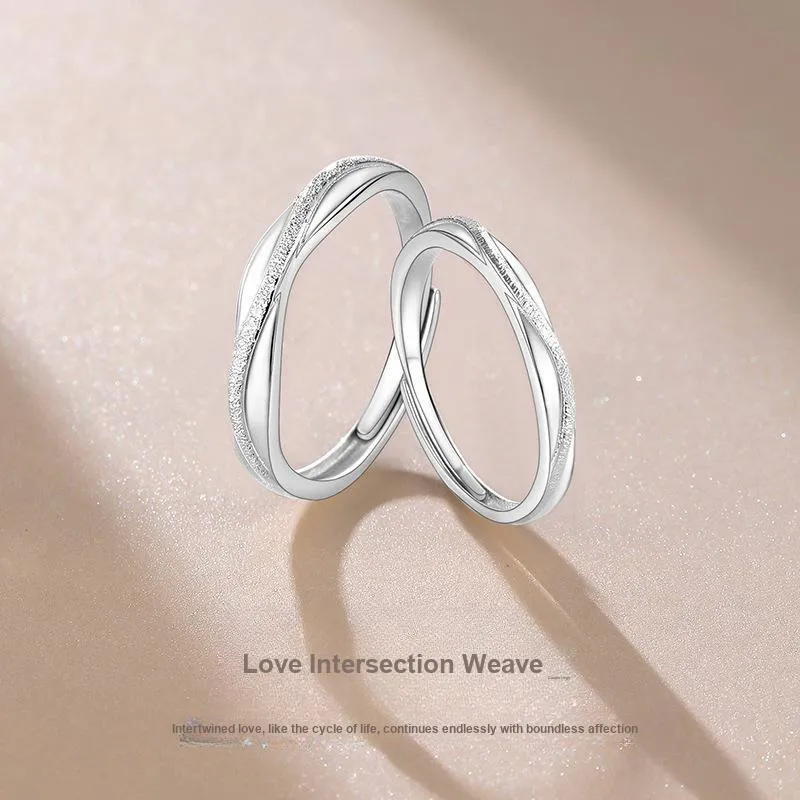 OWNCOOL Sterling Silver Ring Pair Unisex-6