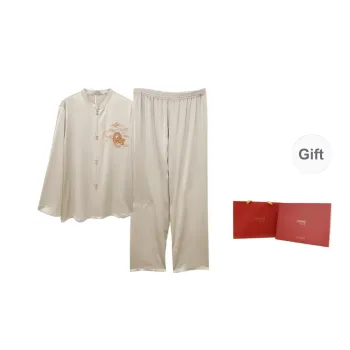 JINSANT Pajama Set Men's Taupe Grey