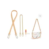 [Smaller Bag Modified Set]Cow Leather Underarm Shoulder Strap+Decorative Chain+Modified Buckle