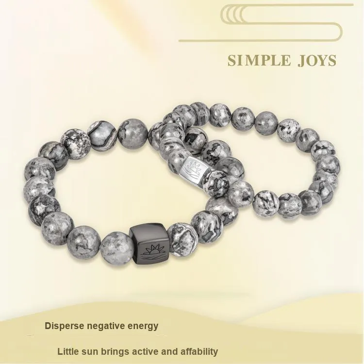 SIMPLE JOYS Map Stone Bracelets Unisex-3