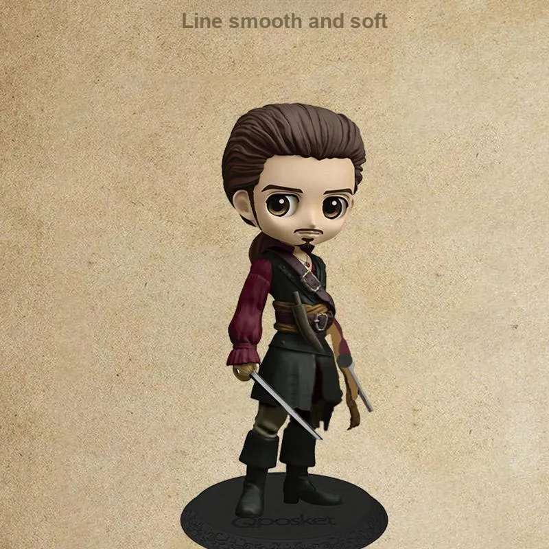 BANDAI Will Turner Disney Hobby Model, Pirates Of The Caribbean Chibi Figures-1