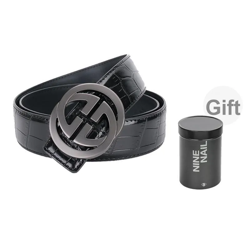 NINE NAIL Leather Belts Men