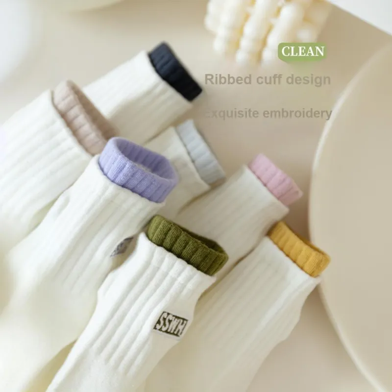 MIIOW Mid Calf Socks Women's Combo Set-21