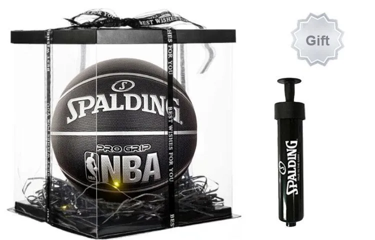 SPALDING x NBA PRO GRIP Series PU Basketball Black Size 7 Training Unisex-5