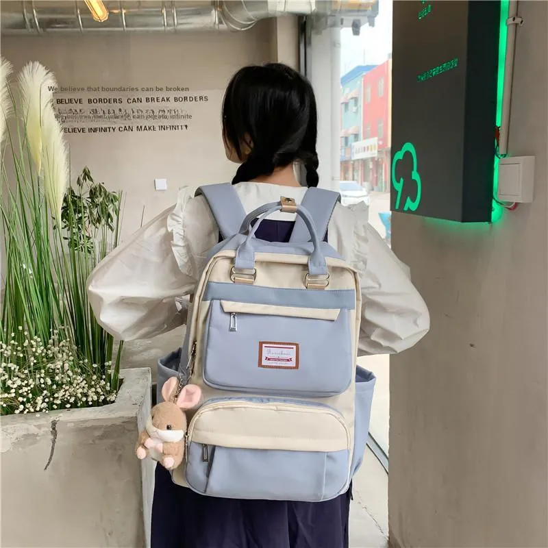 Alcohol Dragon Nylon Carry Backpack Regular Women's Green/Blue/Purple/Pink/Black-11