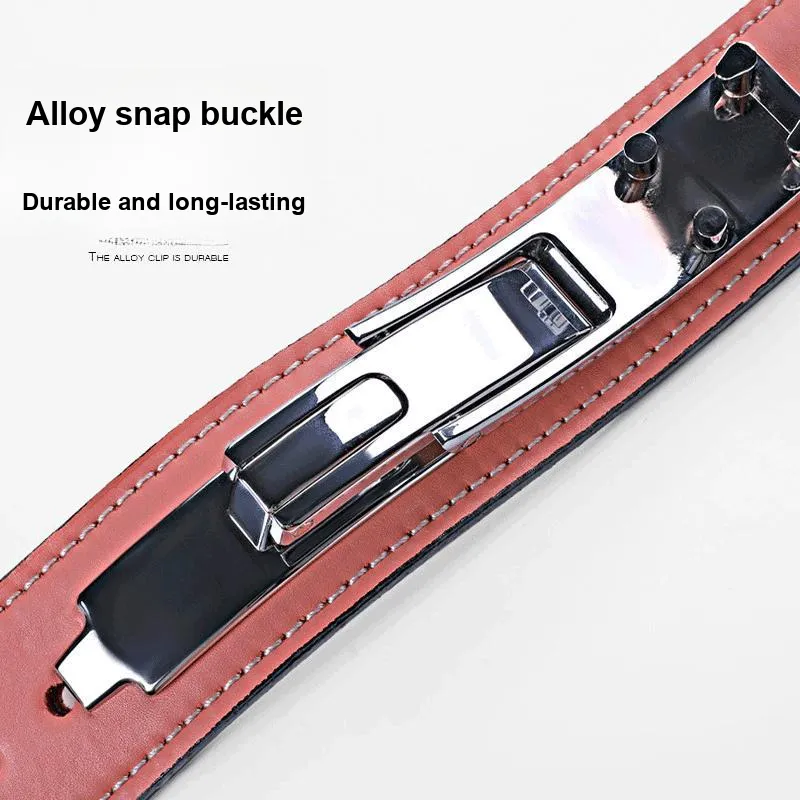 LARA STAR Back Support Braces Fitness Belt For Deep Squats And Deadlifts Protective Cow Leather Unisex-2