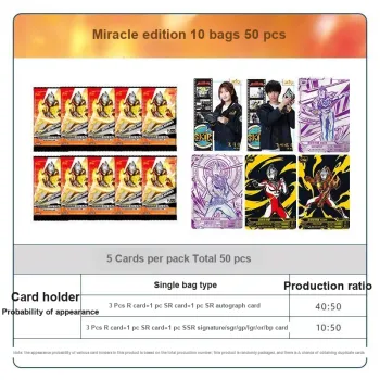 KAYOU Ultraman Card Miracle Edition 10th Series IP/Anime Cards 50 Sachets/box