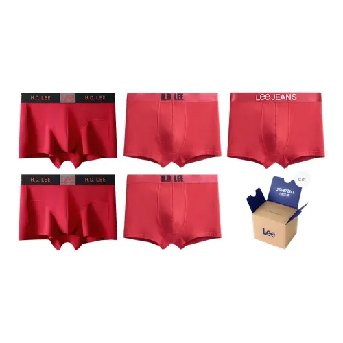 Модель совместного бренда Lee Sunset 5,0 Нижнее белье Подарочная коробка Мужской 5 пар