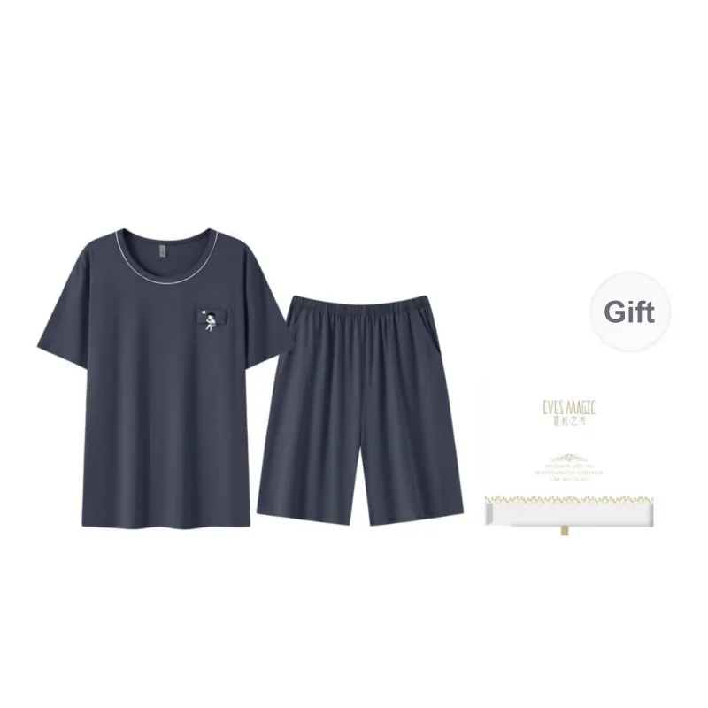 XIA.WA.ZHI.XIU Pajama Set Men's Two Piece Set-12