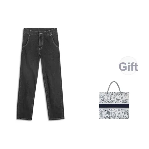 WUREN Серый Мужской Джинсы