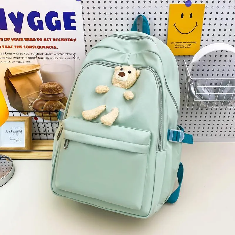 Yalu Nylon Backpack Unisex Multicolor-17